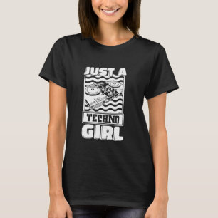 T-shirt Techno Clubbing Hardtekk - Raver Rave Just A Techn