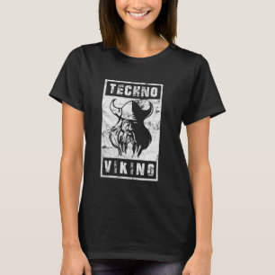 T-shirt Techno germanique Viking Northmen Cool Techno alle