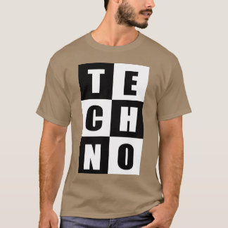 T-shirt Techno music cite des amis