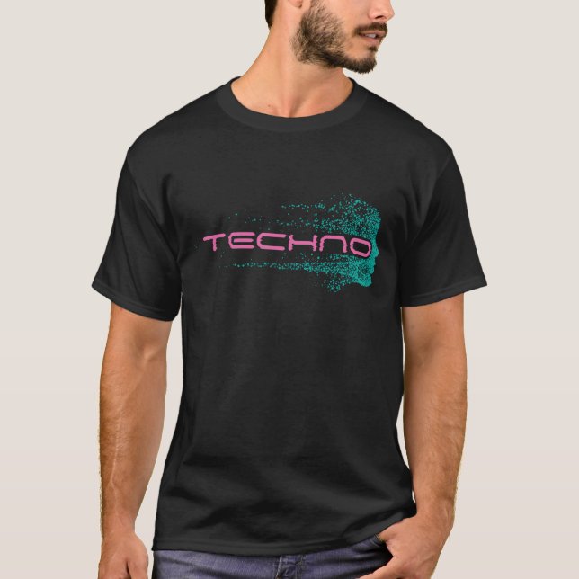 T-shirt Techno Music DJ Festival DJ (Devant)
