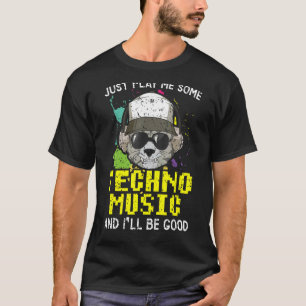 T-shirt Techno Music Trance Raver Headbanger Edm House Mu