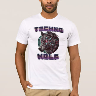 T-shirt Techno Wolf