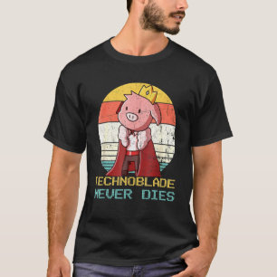 T-shirt Technoblade Merch Cosplay de style rétro