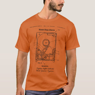 T-shirt Technologie de brevet de disque dur 2011 HDD Bluep