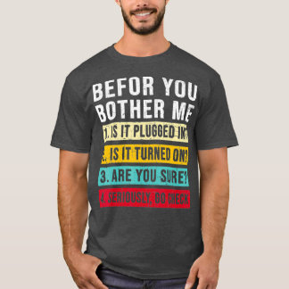 T-shirt Technologie de l'information amusant Technique tec