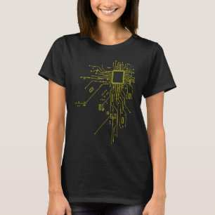 T-shirt Technologie de processeur Nerd Puces informatiques