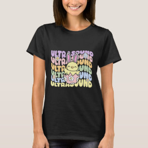 T-shirt Technologie d'échographie Groovy Bunny Chick Œufs