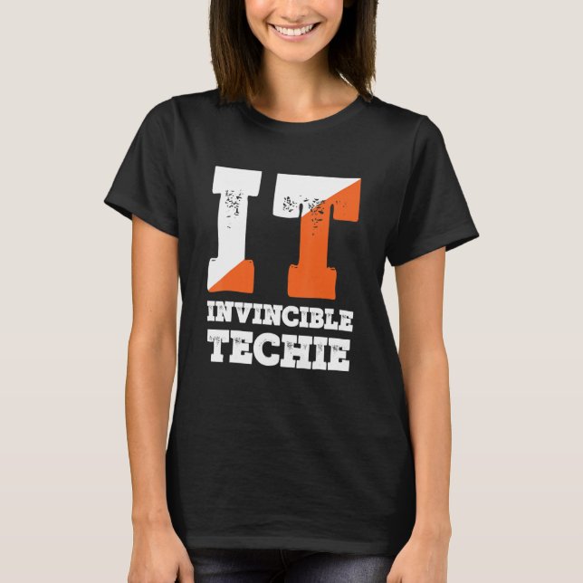 T-shirt Technologie invincible Programmeur Informatique Te (Devant)