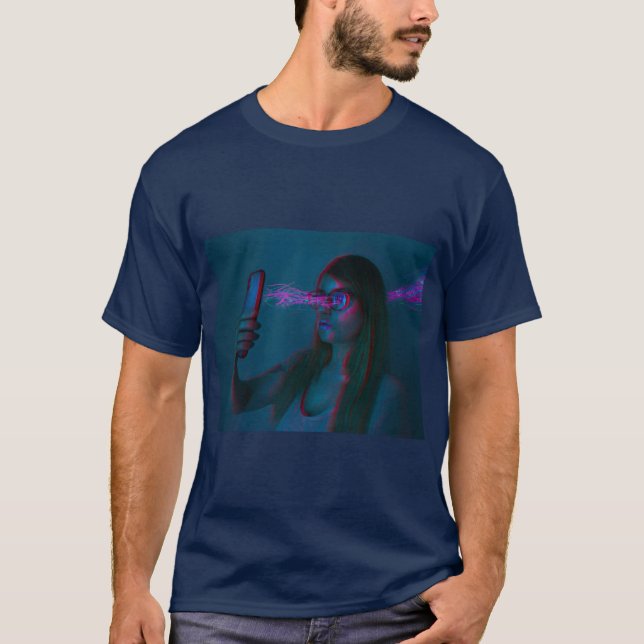 T-shirt Technologie Trance T Shirt Navy Blue (Devant)