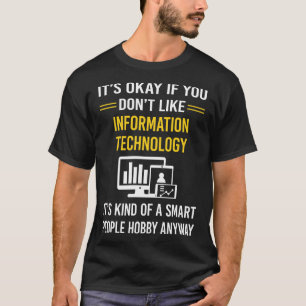 T-shirt Technologies de l'information des personnes intell