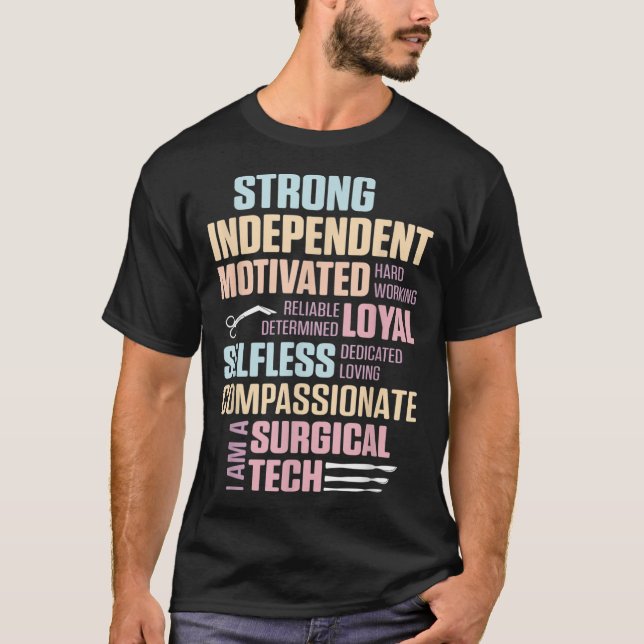 T-shirt Technologue chirurgical Rely Scrub Tech (Devant)