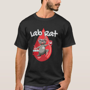T-shirt Technologue de banque de sang de rat de laboratoir