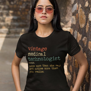 T-shirt Technologue Médicale vintage Scientifiques de labo