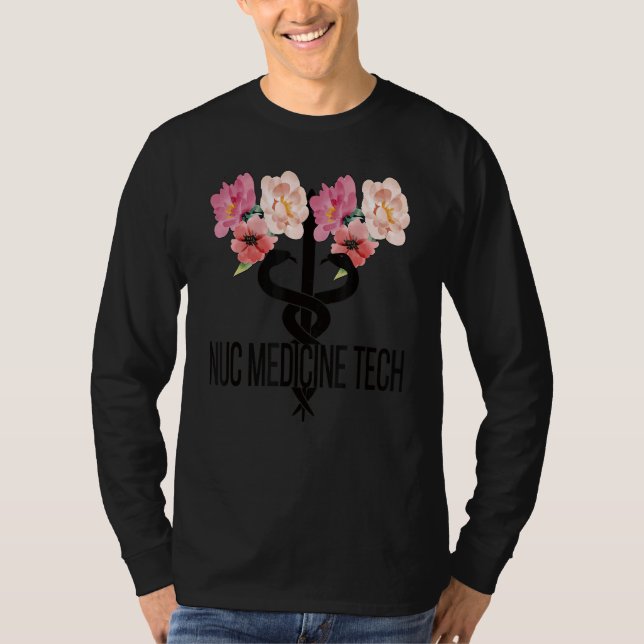 T-shirt Technologue Nuc Med Caduceus Nuclear Medicine Tec (Devant)