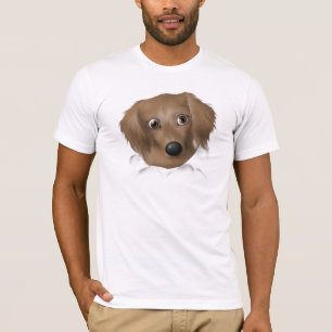 T-shirt Teckel (longs cheveux) éclatant