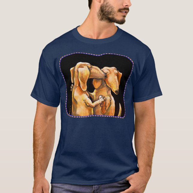 T-shirt Teckels de danse (Devant)