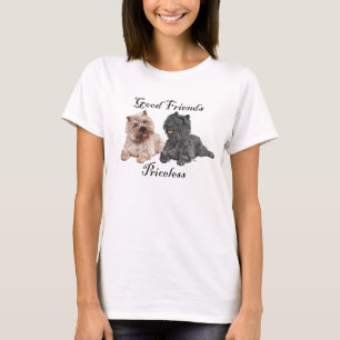 T-shirt Teckels noirs et marron