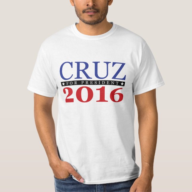 T-shirt Ted Cruz pour le président 2016 (Devant)