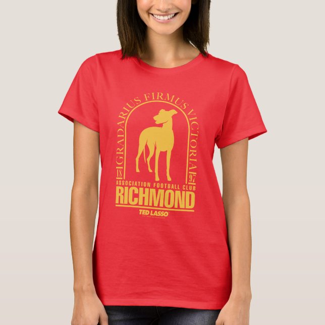 T-shirt Ted Lasso | AFC Richmond Gold Arched Logo (Devant)
