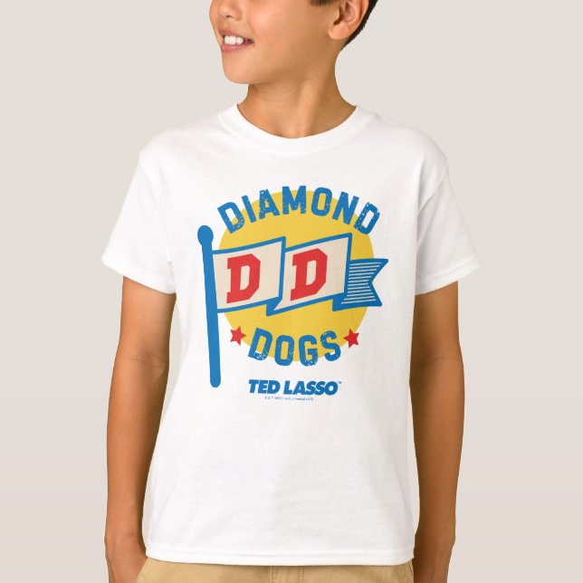 T-shirt Ted Lasso | Diamond Chiens Pennant Graphisme (Devant)