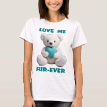 Teddy Bear Accrocher Turquoise Coeur Saint Valenti
