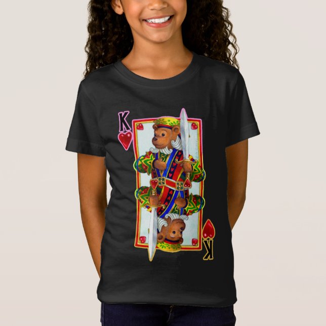 T-shirt Teddy Bear King of Hearts (Devant)