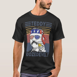 T-shirt Teddy Boozedevelt Funny American 4th Of July Drink