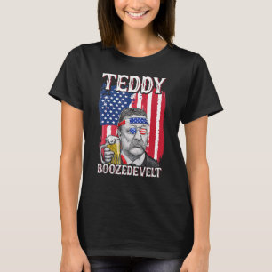 T-shirt Teddy Boozedevelt Theodore Roosevelt 4 juillet