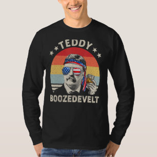 T-shirt Teddy Boozedevelt Theodore Roosevelt 4 juillet A