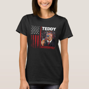 T-shirt Teddy Boozedevelt Theodore Roosevelt 4 juillet A