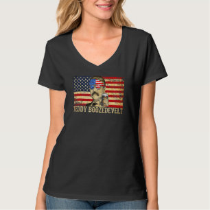 T-shirt Teddy Boozedevelt Theodore Roosevelt 4 juillet A