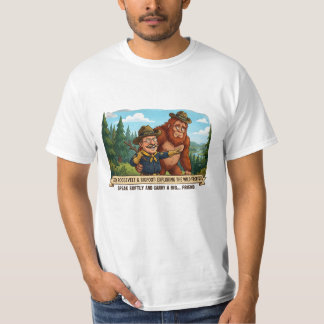 T-shirt Teddy Roosevelt et Bigfoot drôle caricature - Nat