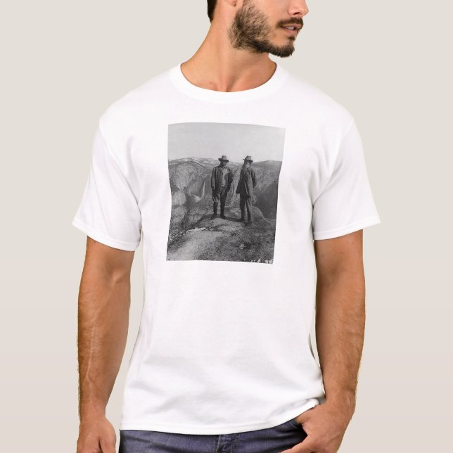 T-shirt Teddy Roosevelt et John Muir dans Yosemite (Devant)