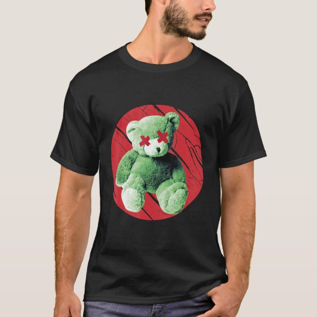 T-shirt Teddy What Horror Murderous Teddy Bear What (Devant)