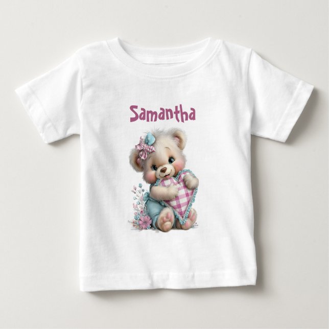 T-Shirt Teddybär-Baby-Party  (Vorderseite)