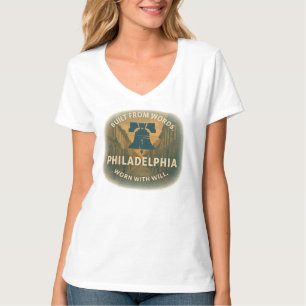 T-shirt Tee à col V de base   Chaque jour Philly Power