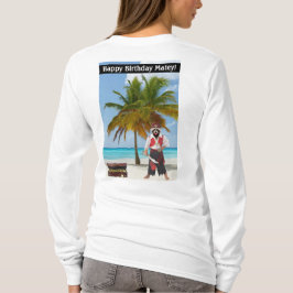 T-shirt tee à manches longues pour femmes. Joyeux annivers