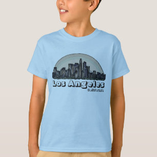 T-shirt Tee artistique des garçons de Los Angeles Californ