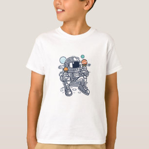 T-shirt Tee Astronaute Planète Snack Glace
