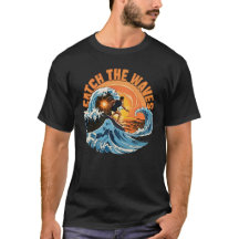 Tee Catch The Waves Vintage Ocean Adventure