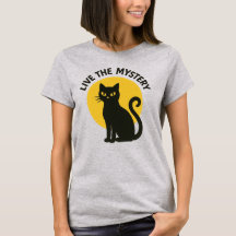 Tee Chat Noir Lune Mystère