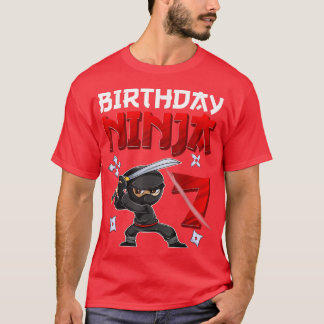 T-shirt Tee d'anniversaire pour garçon de 7 ans, garçon ni