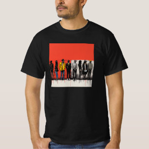 T-shirt Tee d'art inspiré par Basquiat masculin