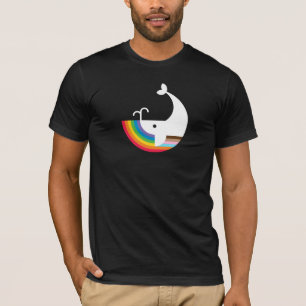 T-shirt Tee de baleines coupées à la noix de cou (Premiu