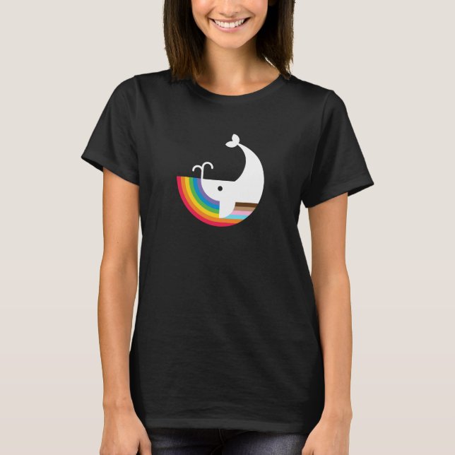 T-shirt Tee de baleines coupées par les femelles de la Pri (Devant)