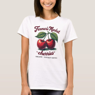 T-shirt Tee de cerises bio - Cultivé et sucré localement