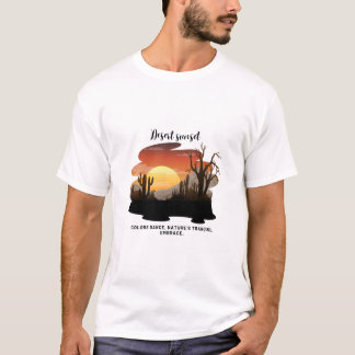 T-shirt Tee de coucher de soleil du désert pour hommes