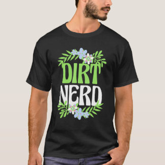 T-shirt Tee de jardinage Terre de Nerd Conception de jardi