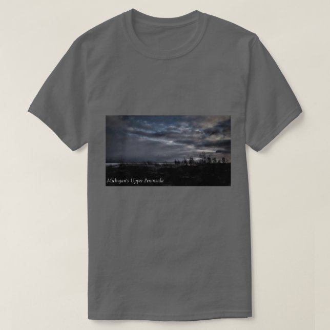 T-shirt Tee de la péninsule supérieure du Michigan (Design devant)