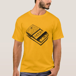 T-shirt Tee de l'enregistreur de bandes Retro Illustration